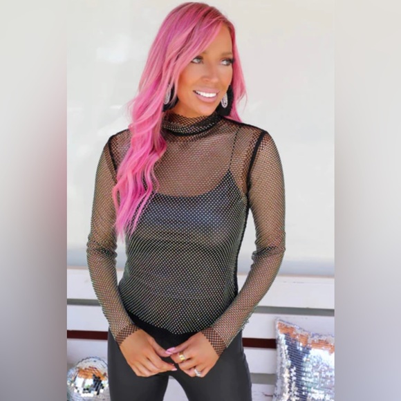 Black Rhinestone Top - Picture 15 of 17